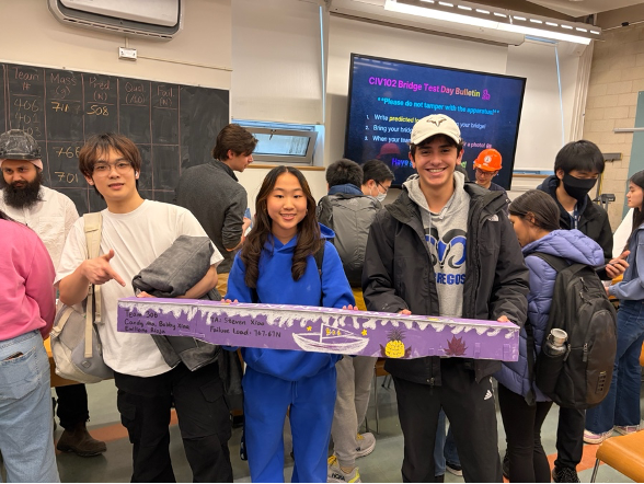 Team 306 at the CIV102 bridge showcase