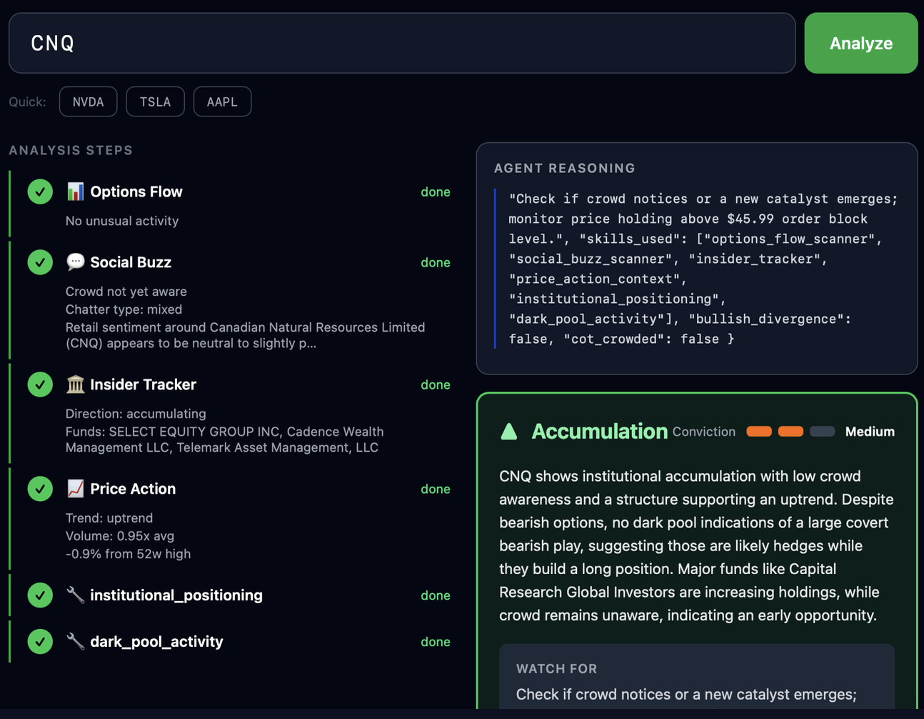 Smart Money Agent deck